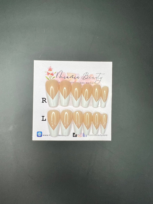 French Nail- 20 (pre-glued)