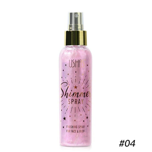 USHAS Pearlescent Setting Spray Long-Lasting Setting Spray Waterproof